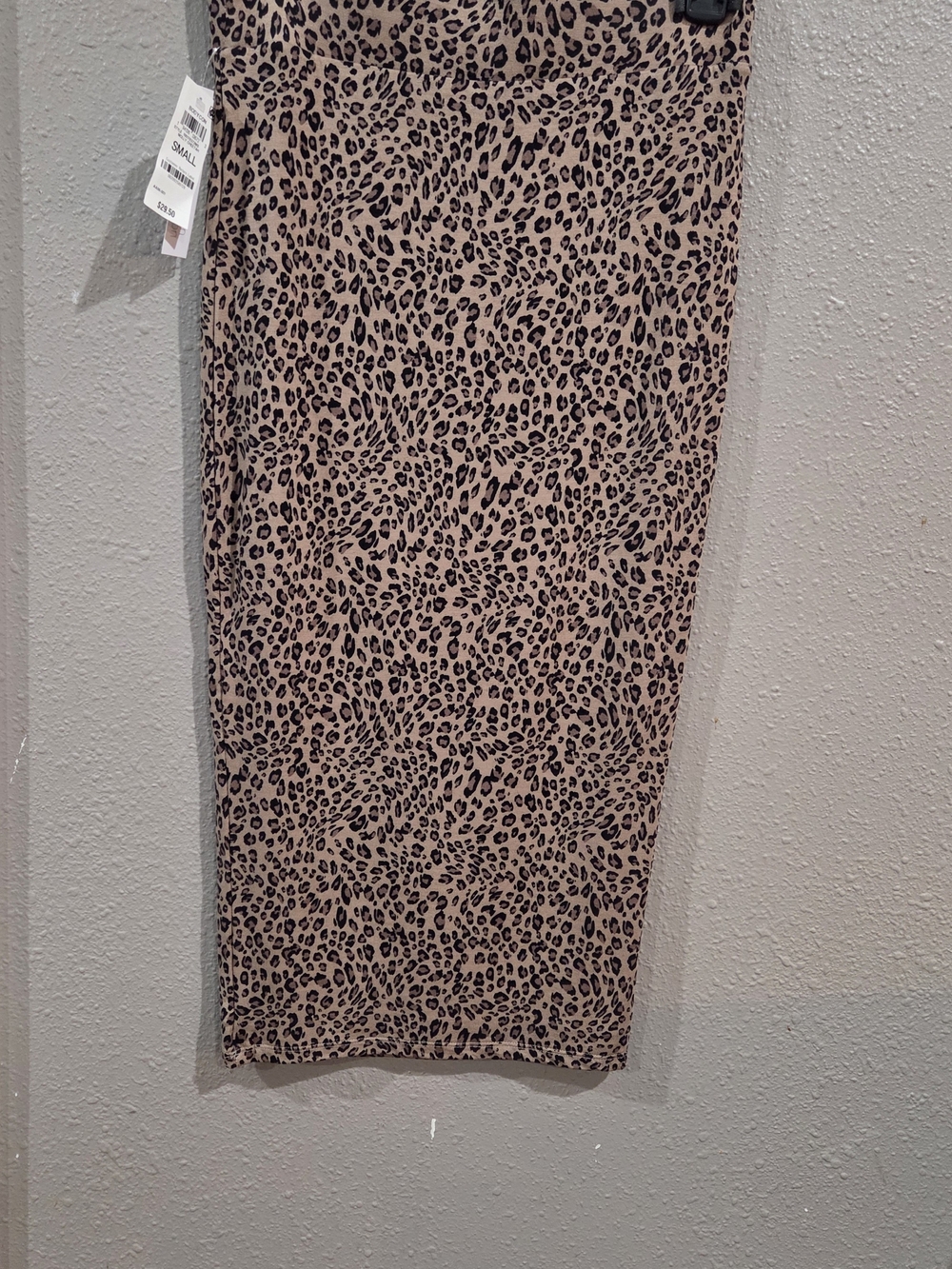 Bar III Leopard-Print Pencil Skirt in Beige and Black